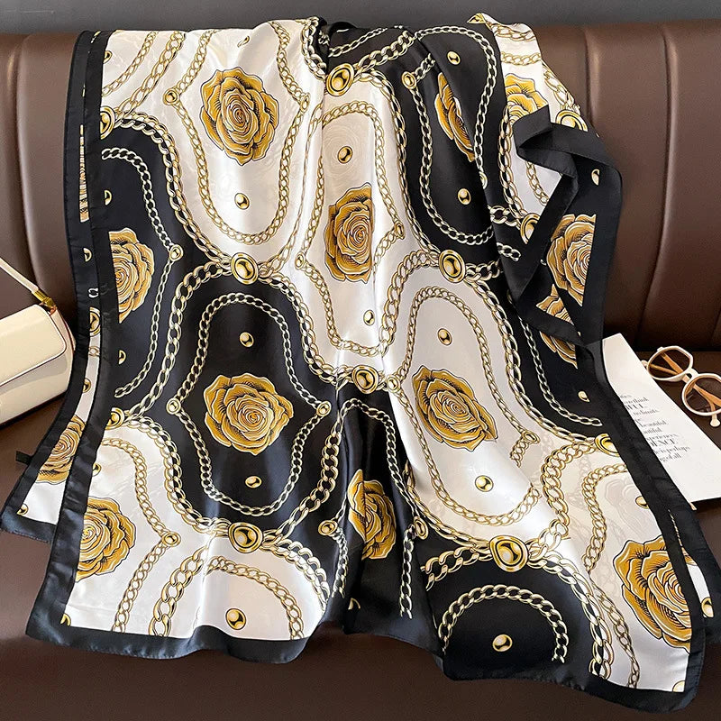 Echarpe en satin de soie de luxe