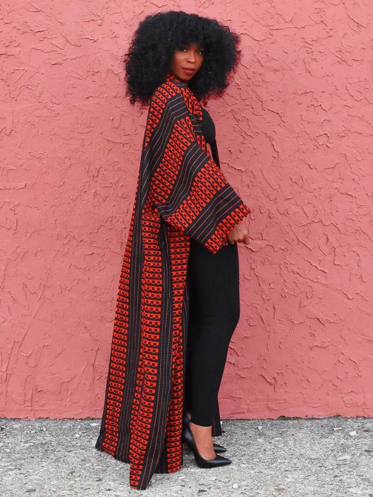 Cardigan Kimono Long imprimé