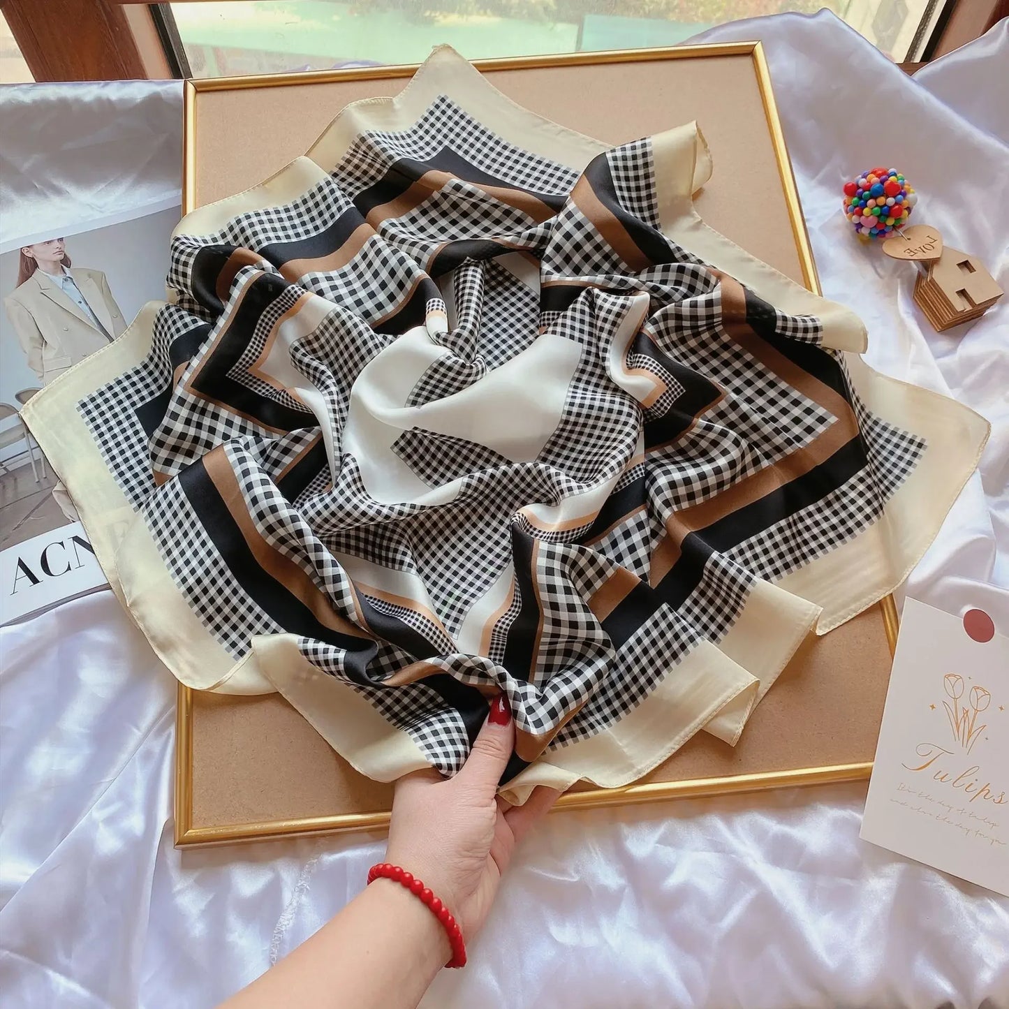 Foulard luxueux carré