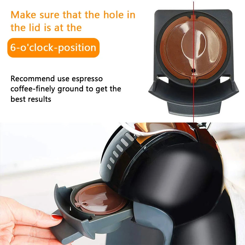 Capsules de café réutilisables, compatibles avec Dolce Gusto