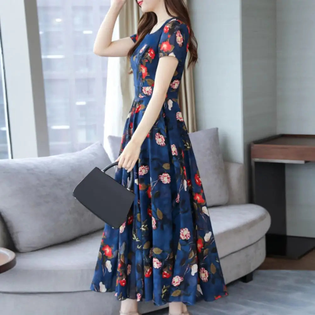 Robe pour femme longue floral élégante