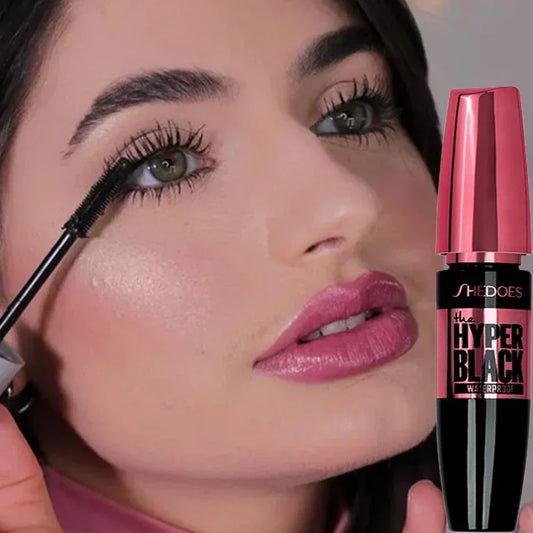 Mascara Volume 5D durable, imperméable, séchage rapide, noir
