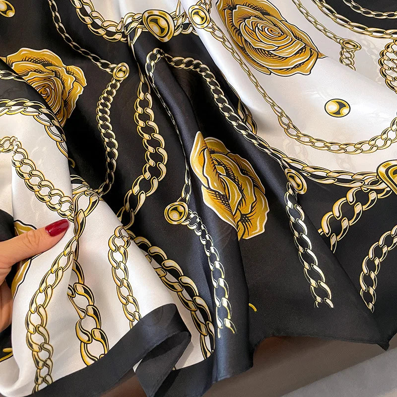 Echarpe en satin de soie de luxe