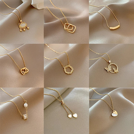 collier classique en acier inoxydable