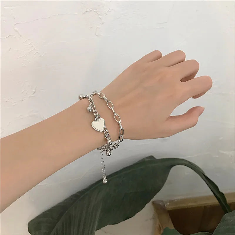 Bracelet cœur d’amour multicouche