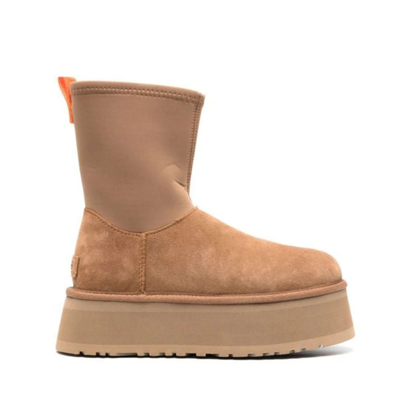 Brown Shoes for Women Black Round Toe Chunky Sock Suede Womens Snow Boots Platform Boot Female Gothic Sale Chic and Elegant Hot