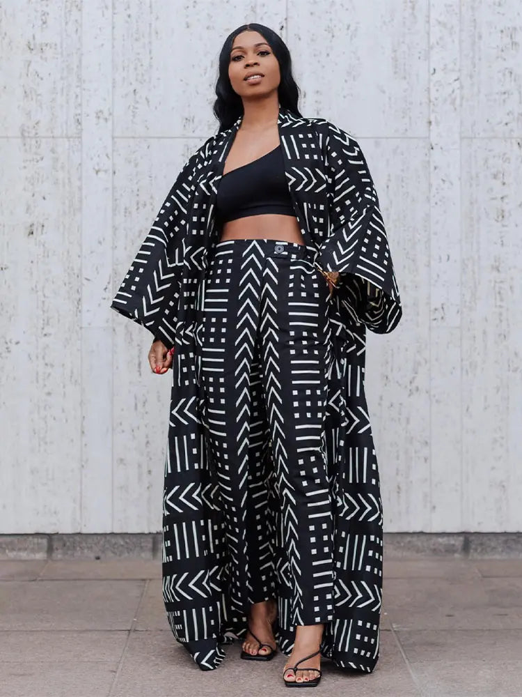 Cardigan Kimono Long imprimé